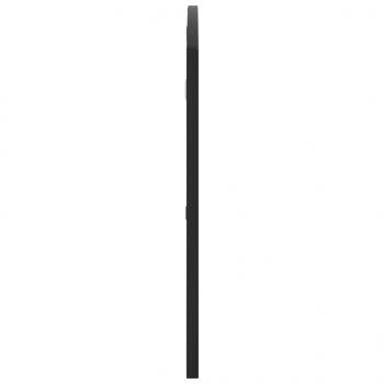 Wandspiegel Schwarz 100x50 cm Gewölbt Eisen