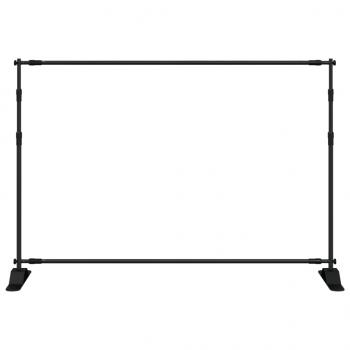 Hintergrundstativ Schwarz 305x243 cm Stahl