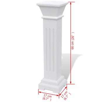 Säulen-Pflanzenständer Klassischer Stil Quadratisch MDF