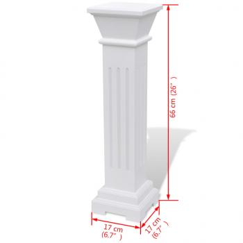 Säulen-Pflanzenständer Klassischer Stil Quadratisch MDF