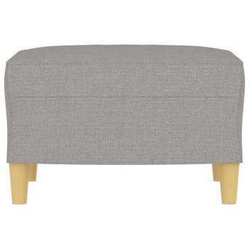 Fußhocker Hellgrau 60x50x41 cm Stoff