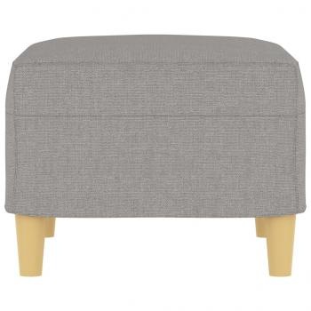 Fußhocker Hellgrau 60x50x41 cm Stoff