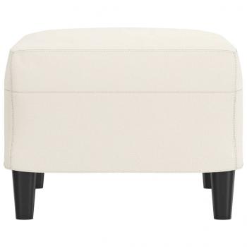 Fußhocker Creme 60x50x41 cm Kunstleder