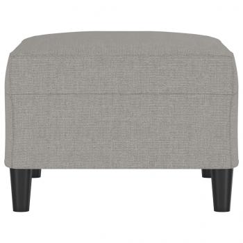 Fußhocker Hellgrau 70x55x41 cm Stoff