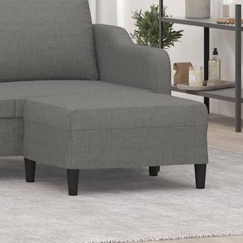 ARDEBO.de - Fußhocker Dunkelgrau 70x55x41 cm Stoff