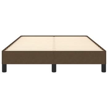 Bettgestell Dunkelbraun 120x200 cm Stoff