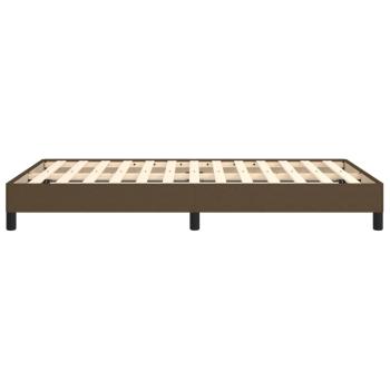 Bettgestell Dunkelbraun 120x200 cm Stoff