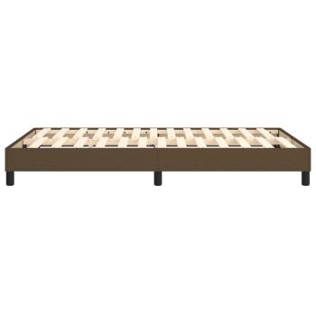 Bettgestell Dunkelbraun 120x200 cm Stoff