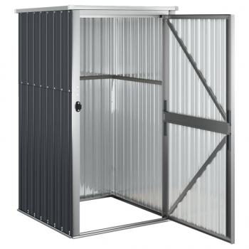 Gerätehaus Anthrazit 88x89x161 cm Verzinkter Stahl
