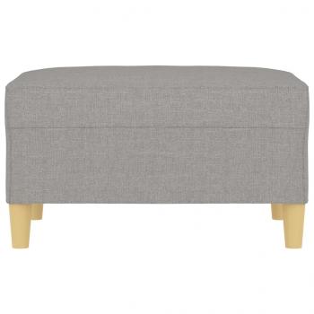 Fußhocker Hellgrau 70x55x41 cm Stoff