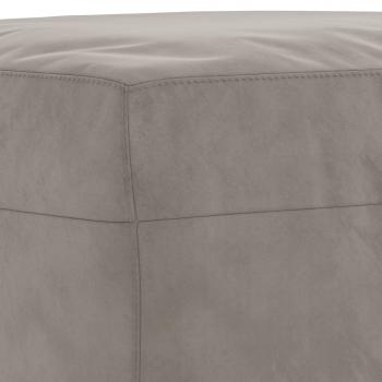 Fußhocker Hellgrau 70x55x41 cm Samt