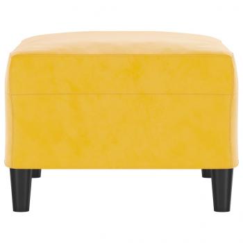Fußhocker Gelb 70x55x41 cm Samt