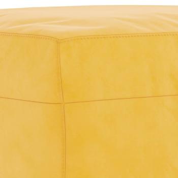 Fußhocker Gelb 70x55x41 cm Samt