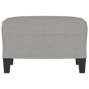 Fußhocker Hellgrau 60x50x41 cm Stoff