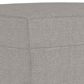 Fußhocker Hellgrau 60x50x41 cm Stoff