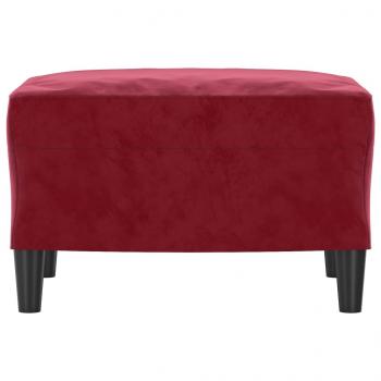 Fußhocker Weinrot 60x50x41 cm Samt