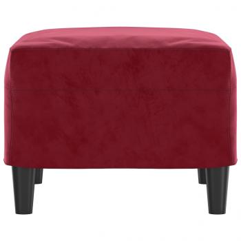 Fußhocker Weinrot 60x50x41 cm Samt