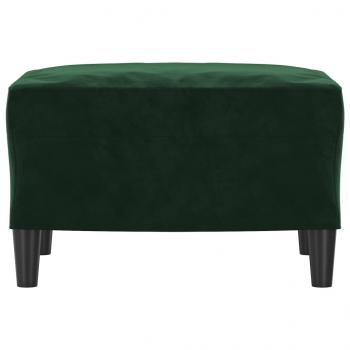 Fußhocker Dunkelgrün 60x50x41 cm Samt
