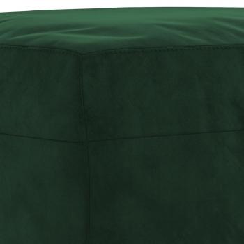 Fußhocker Dunkelgrün 60x50x41 cm Samt