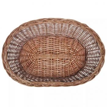 Hundekorb aus Weide Natur 50 cm