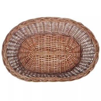 Hundekorb aus Weide Natur 50 cm