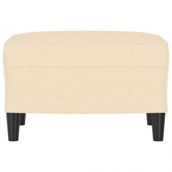 Fußhocker Creme 60x50x41 cm Stoff