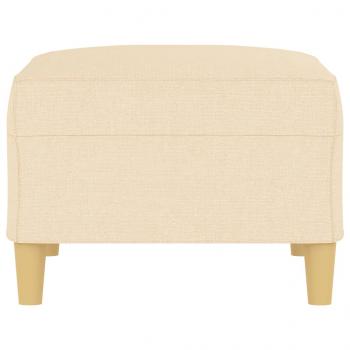 Fußhocker Creme 70x55x41 cm Stoff
