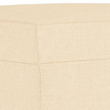 Fußhocker Creme 70x55x41 cm Stoff