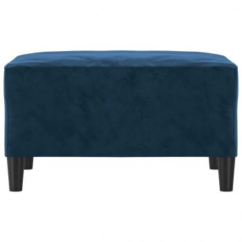 Fußhocker Blau 70x55x41 cm Samt