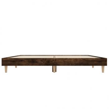 Bettgestell Räuchereiche 140x190 cm Holzwerkstoff