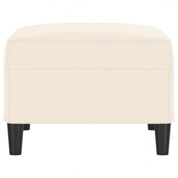 Fußhocker Creme 70x55x41 cm Samt