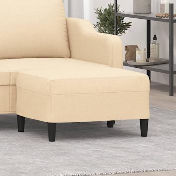 ARDEBO.de - Fußhocker Creme 70x55x41 cm Stoff