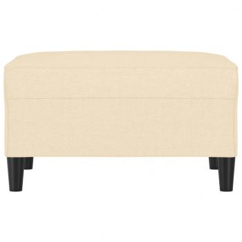 Fußhocker Creme 70x55x41 cm Stoff