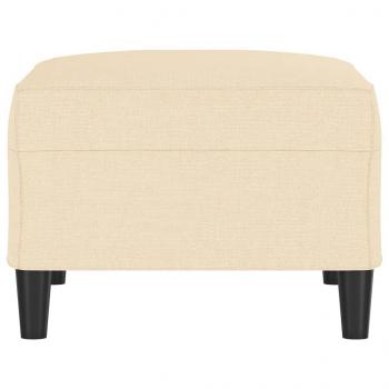 Fußhocker Creme 70x55x41 cm Stoff