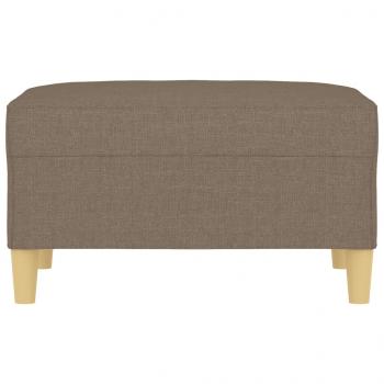 Fußhocker Taupe 70x55x41 cm Stoff