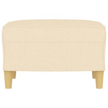 Fußhocker Creme 60x50x41 cm Stoff
