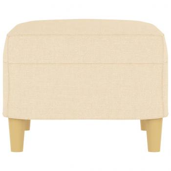 Fußhocker Creme 60x50x41 cm Stoff