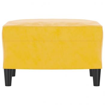 Fußhocker Gelb 60x50x41 cm Samt
