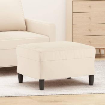 ARDEBO.de - Fußhocker Creme 60x50x41 cm Samt