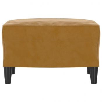 Fußhocker Braun 60x50x41 cm Samt