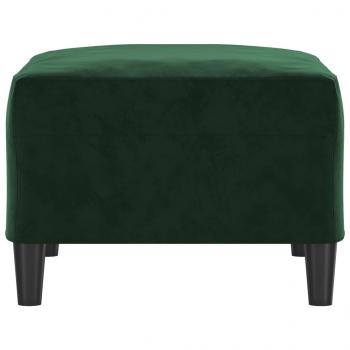 Fußhocker Dunkelgrün 70x55x41 cm Samt