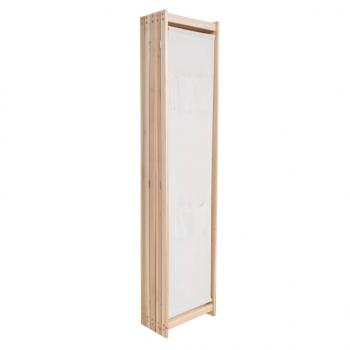 5-teiliger Raumteiler Creme 200 x 170 x 4 cm Stoff 