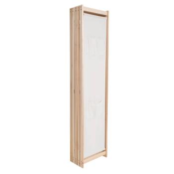 5-teiliger Raumteiler Creme 200 x 170 x 4 cm Stoff 