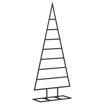 Metall-Weihnachtsbaum für Dekorationen Schwarz 125 cm