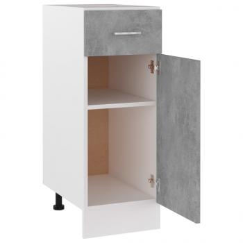 Schubunterschrank Betongrau 30x46x81,5 cm Holzwerkstoff