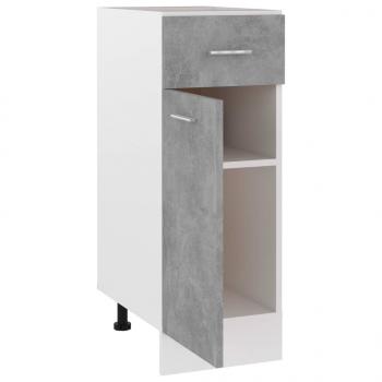 Schubunterschrank Betongrau 30x46x81,5 cm Holzwerkstoff