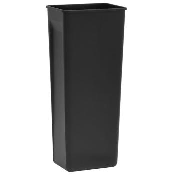 Mülleimer mit Pedal Anti-Fingerabdruck 30 L Schwarz Edelstahl  