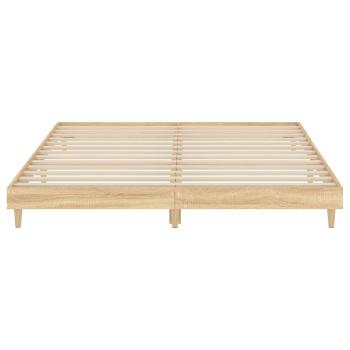 Bettgestell Sonoma-Eiche 120x200 cm Holzwerkstoff