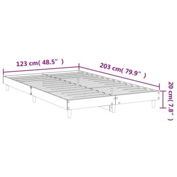 Bettgestell Sonoma-Eiche 120x200 cm Holzwerkstoff