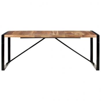 Esstisch 200x100x75 cm Massivholz mit Palisander-Finish